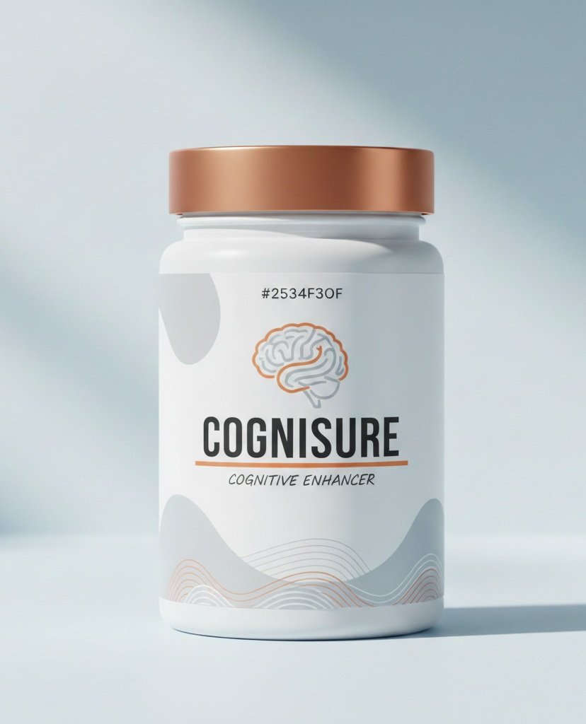 COGNISURE product bottle on clean background